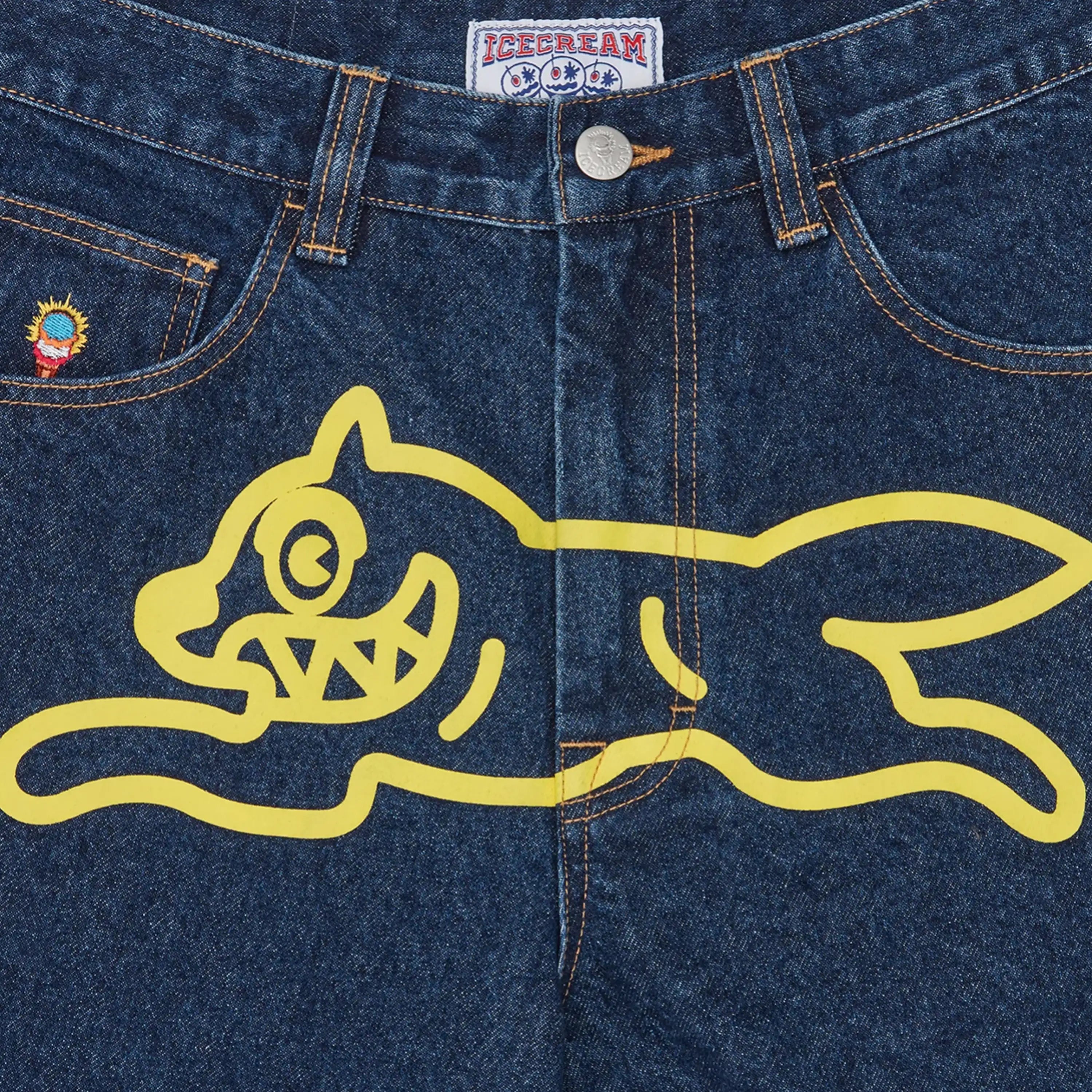 Icecream Running Dog Triple Scoop Denim Pants