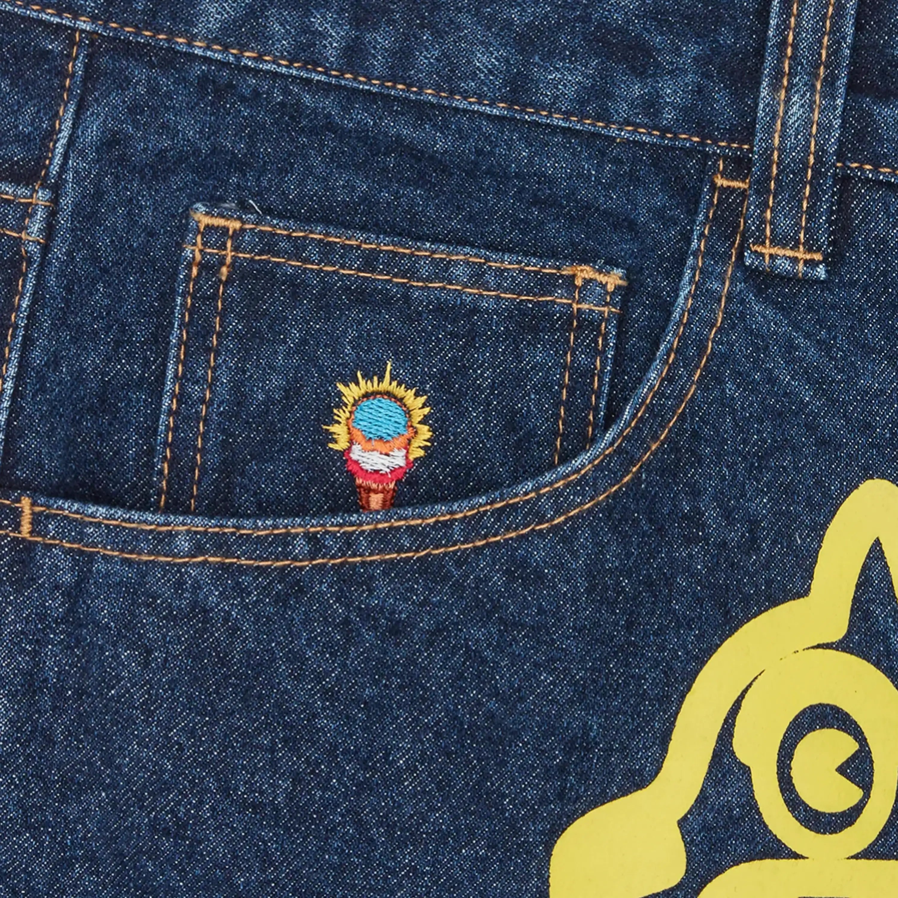 Icecream Running Dog Triple Scoop Denim Pants