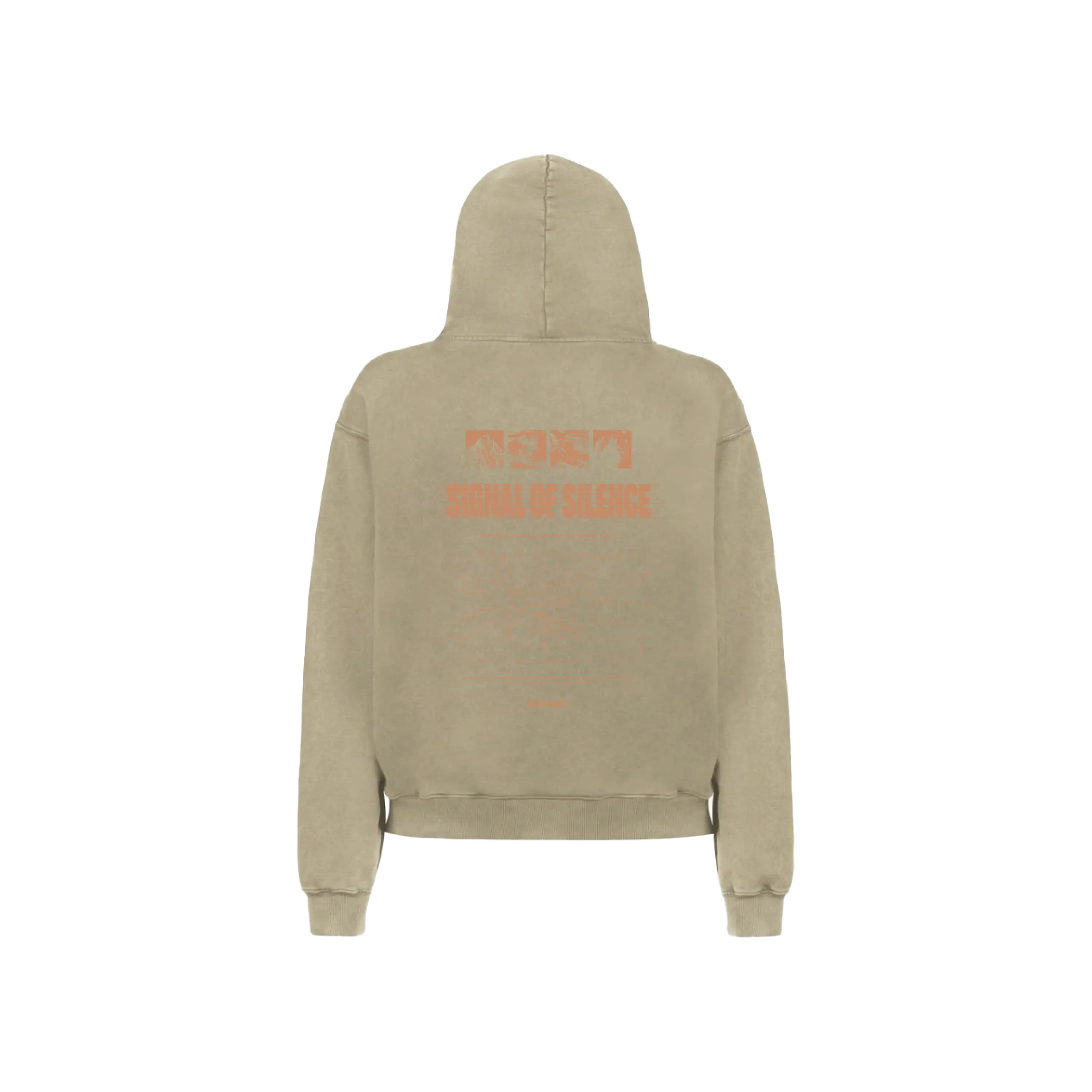 refresh. Signal Of Silence Hoodie Dune