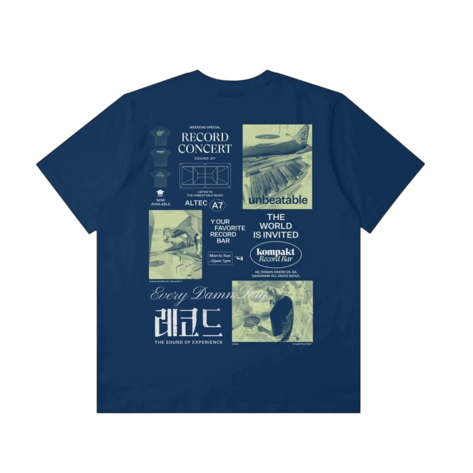 Kompakt Poster T-shirt Navy
