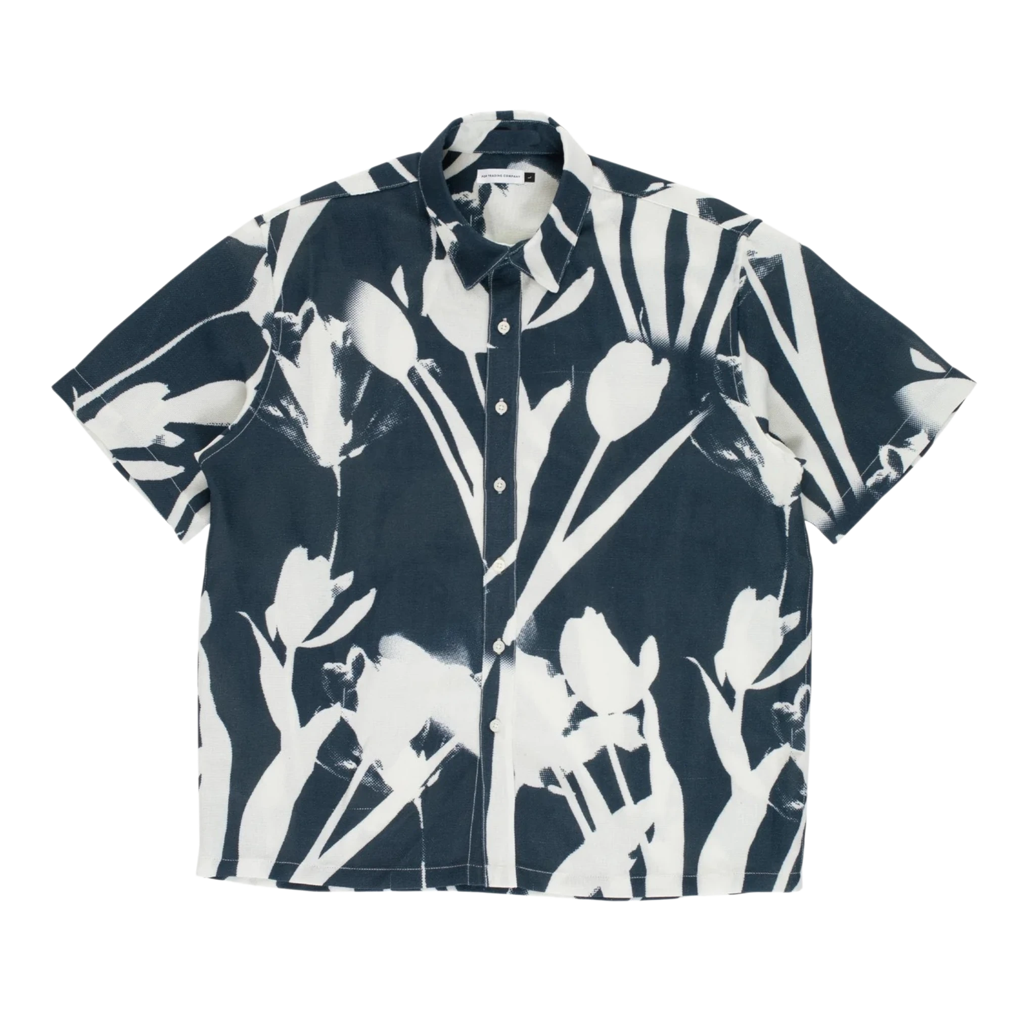 POP Trading co. Tulip Shortsleeve Shirt Navy