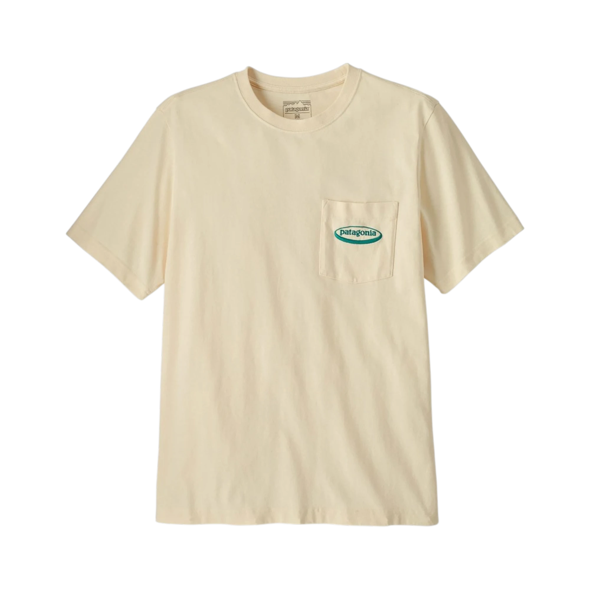 Patagonia Men's Midweight '95 Oval Logo Pocket Tee Undeyed natural