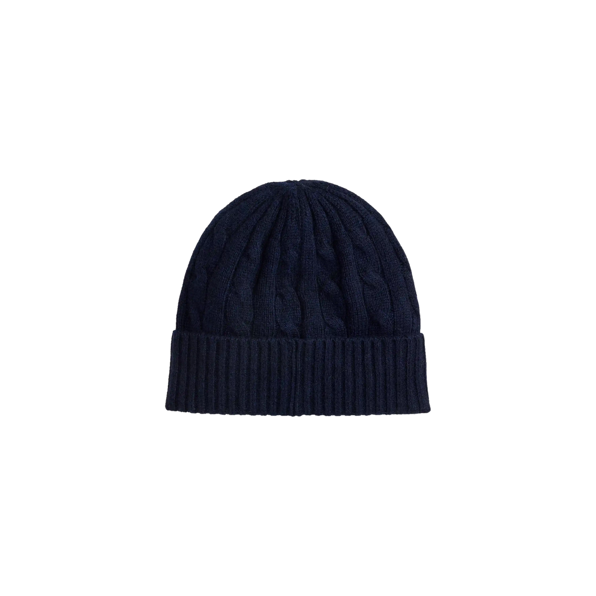 W Polo Cable-Knit Wool-Cashmere Beanie