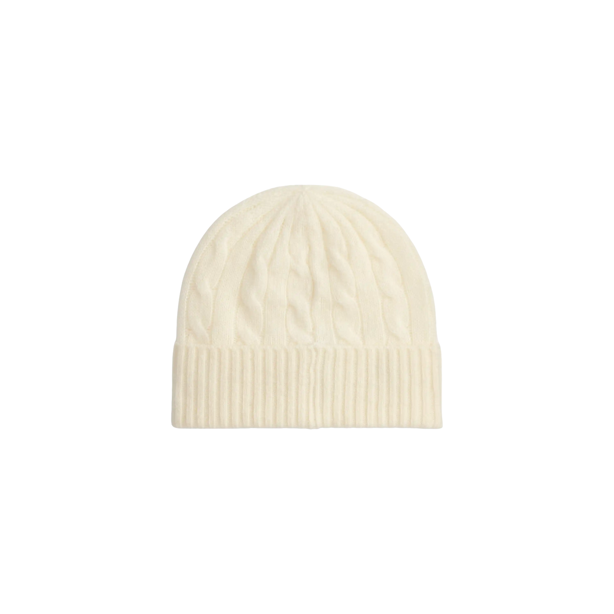 W Polo Cable-Knit Wool-Cashmere Beanie