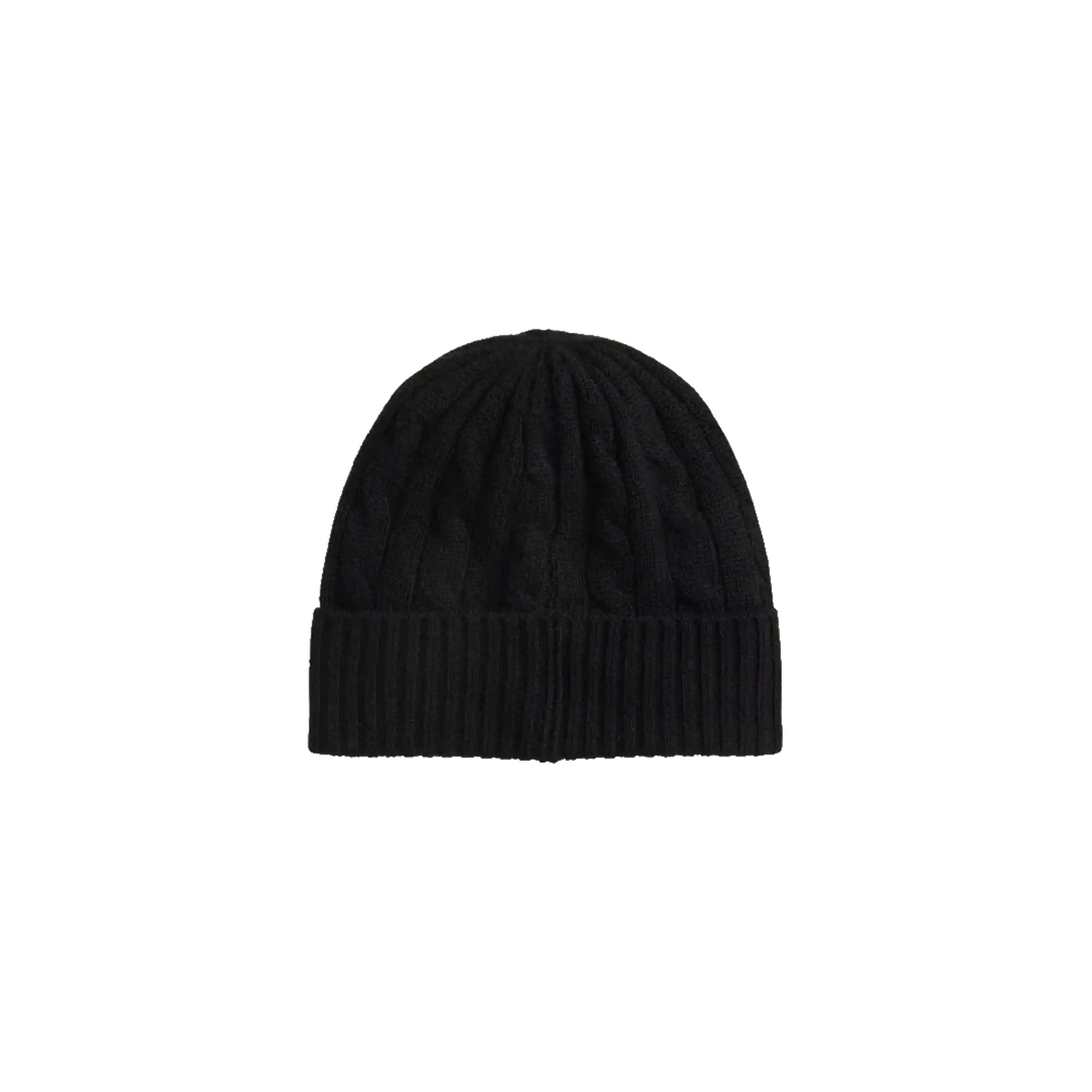 W Polo Cable-Knit Wool-Cashmere Beanie