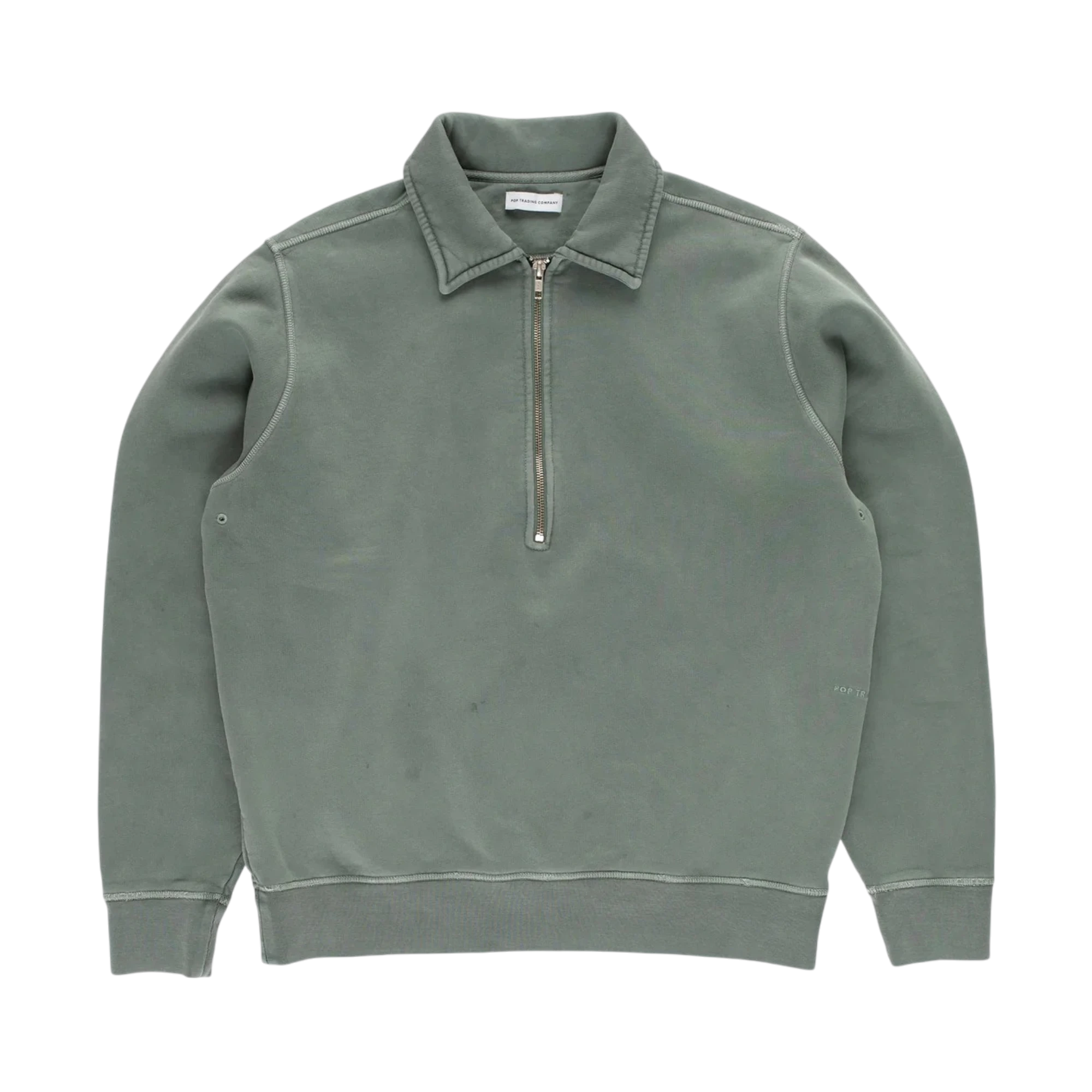 POP Trading co. Halfzip Sweat Agave Green