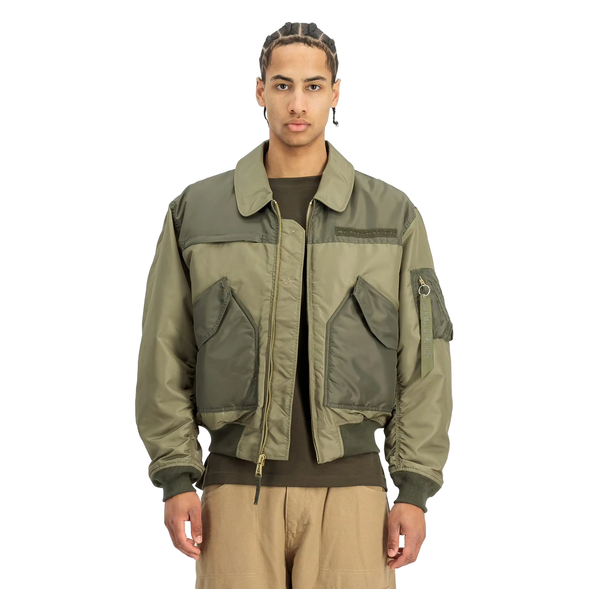 Alpha Industries CWU-45/P Colorblock Bomber Jacket