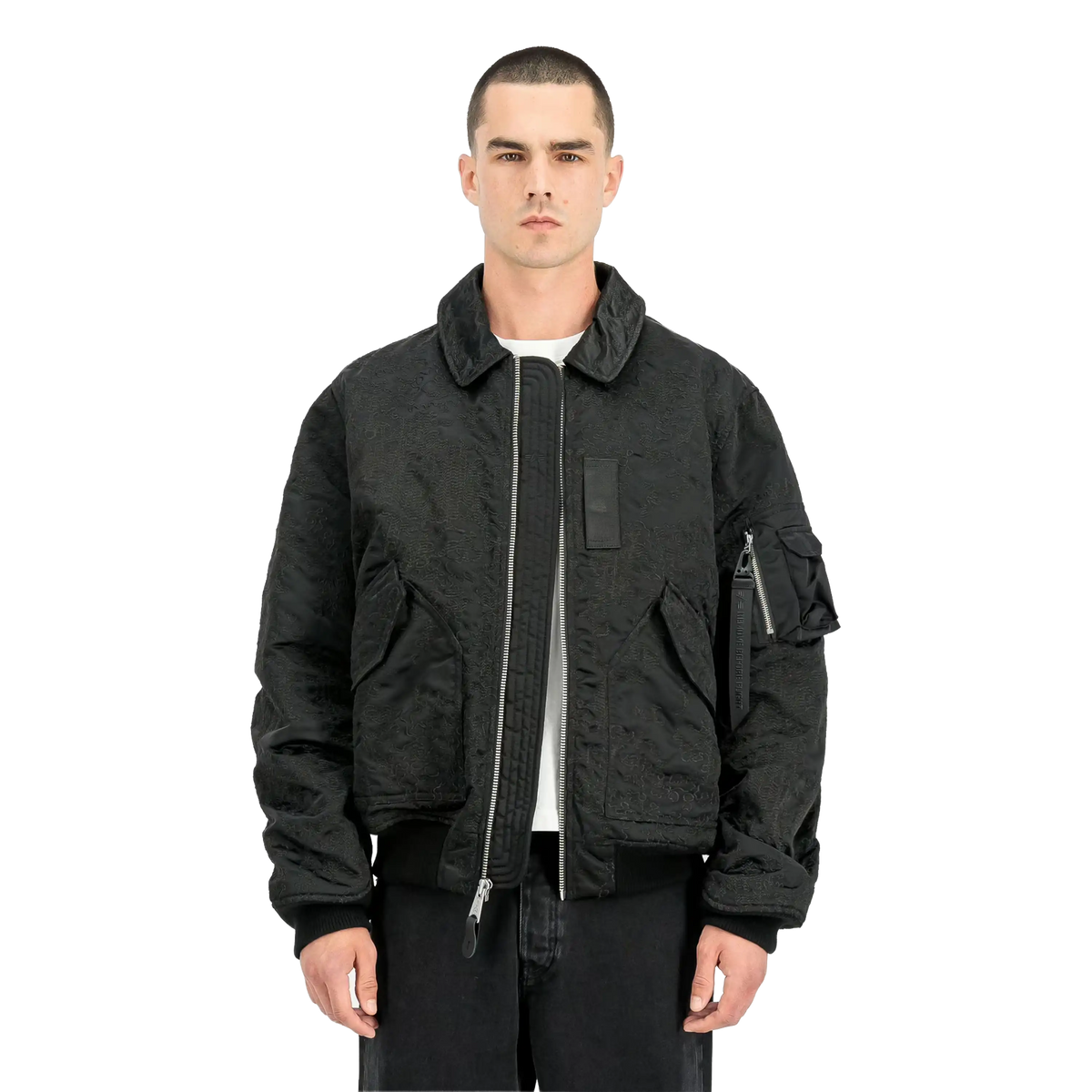 Alpha Industries CWU-45/P Camo Embroidery UV Oversized Bomber Jacket