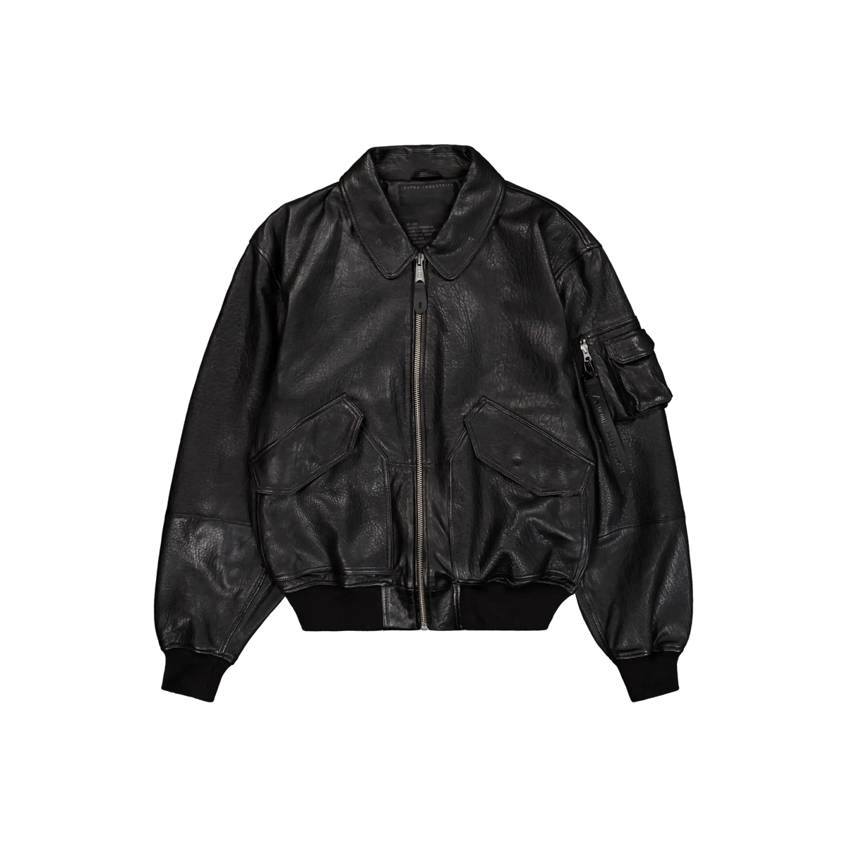 Alpha Industries CWU-36/P Leather UV Loose Bomber Jacket