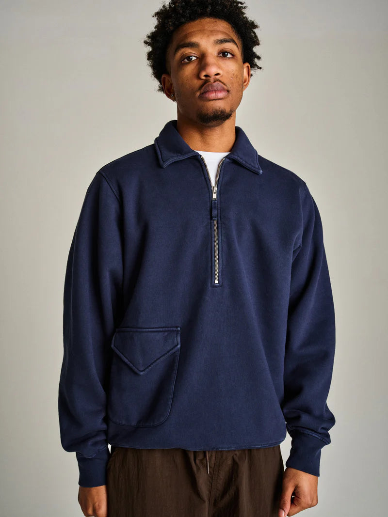 Pop Trading Co. Halfzip Sweat Navy