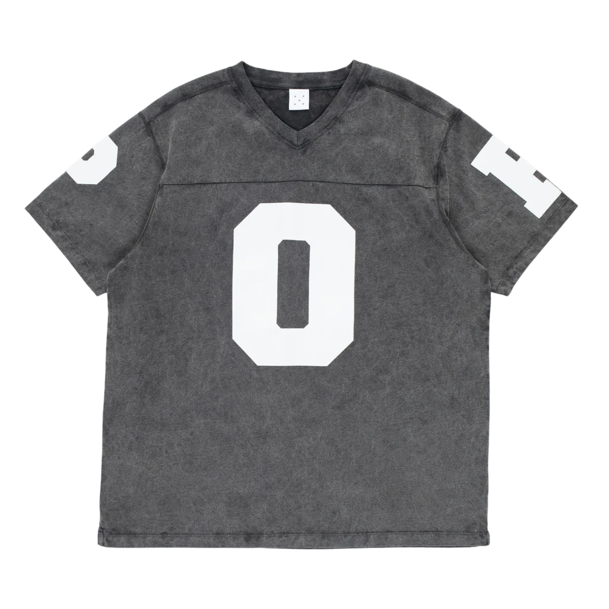 POP Trading co. Washed Football T-Shirt Black