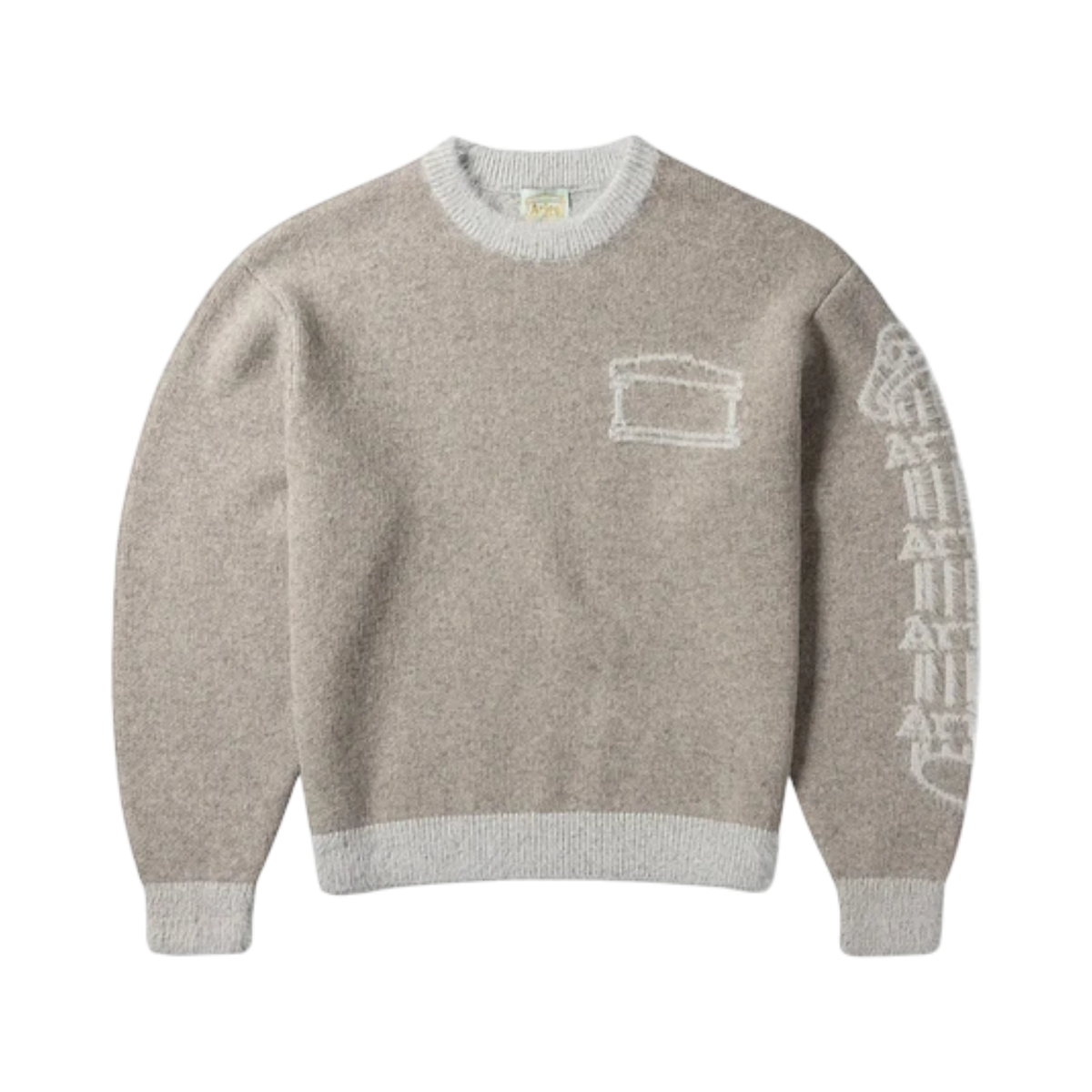 Aries Fluffy Column Chenille Crewneck