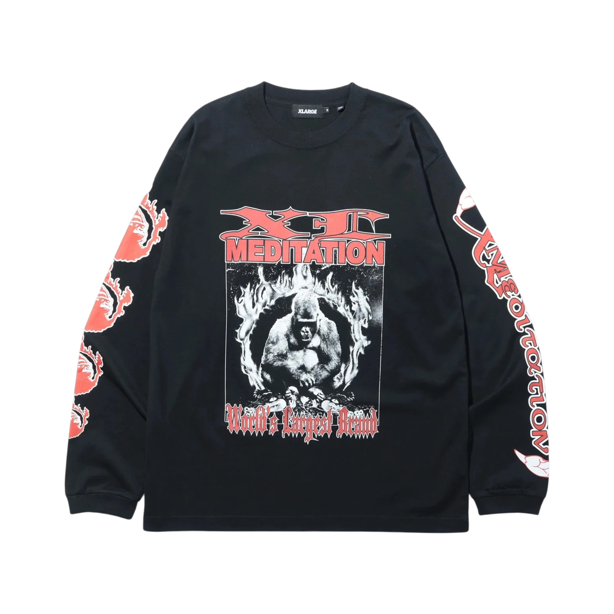 Xlarge Meditation L/S Tee Black