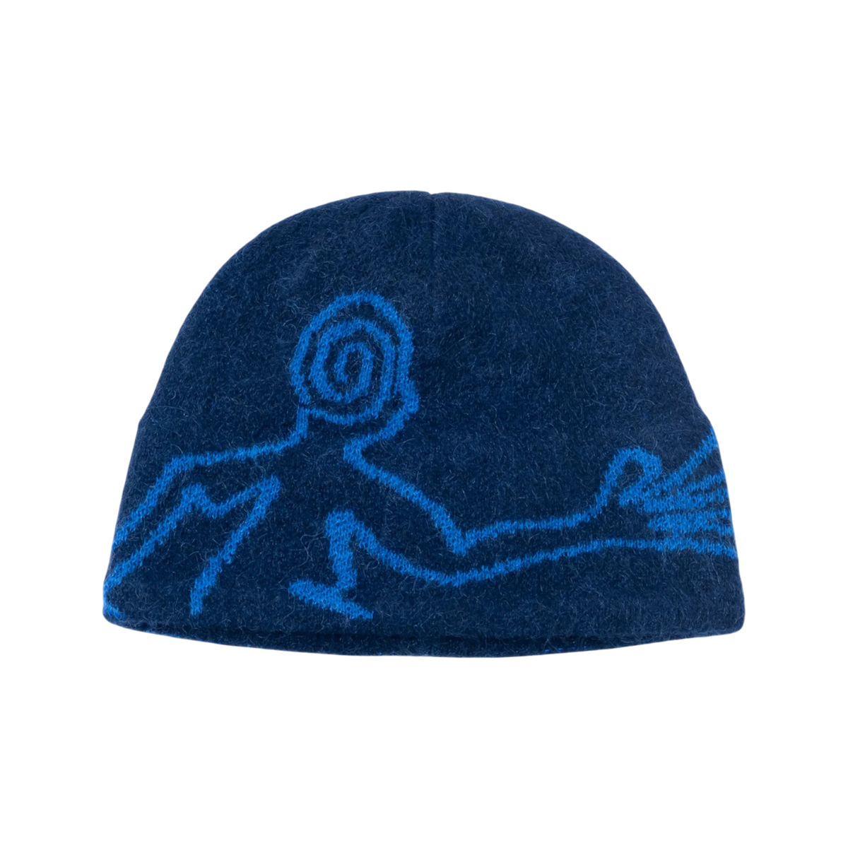Hiking Patrol Exploration Mohair Mixed Beanie Navy