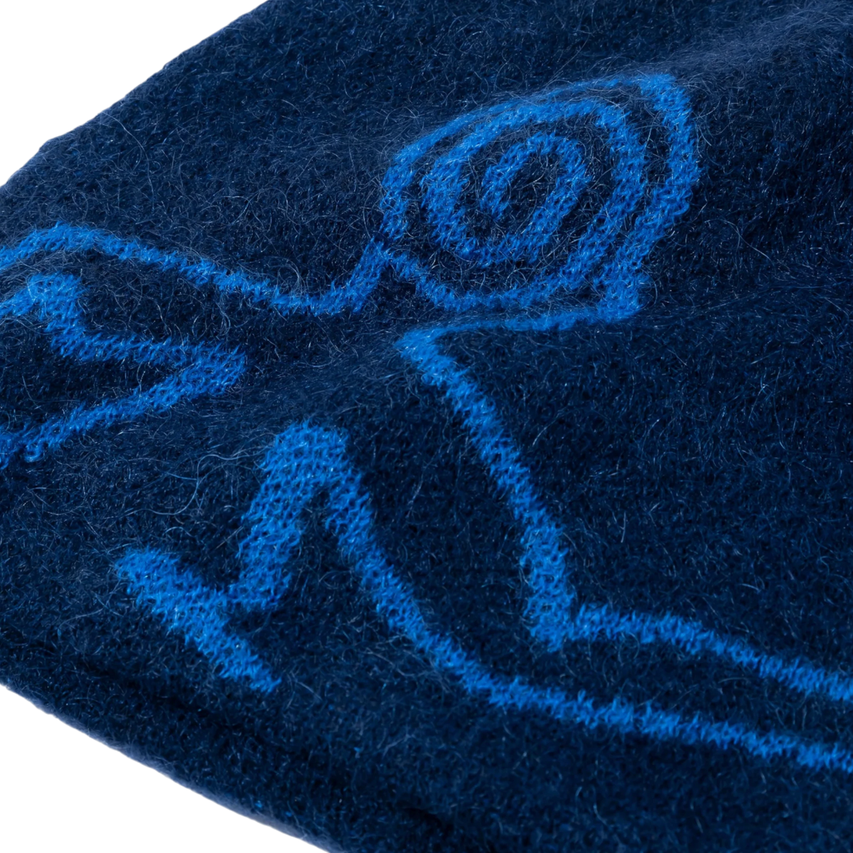 Hiking Patrol Exploration Mohair Mixed Beanie Navy