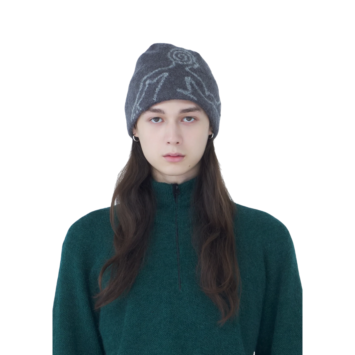 Hiking Patrol Exploration Mohair Mixed Beanie Brown