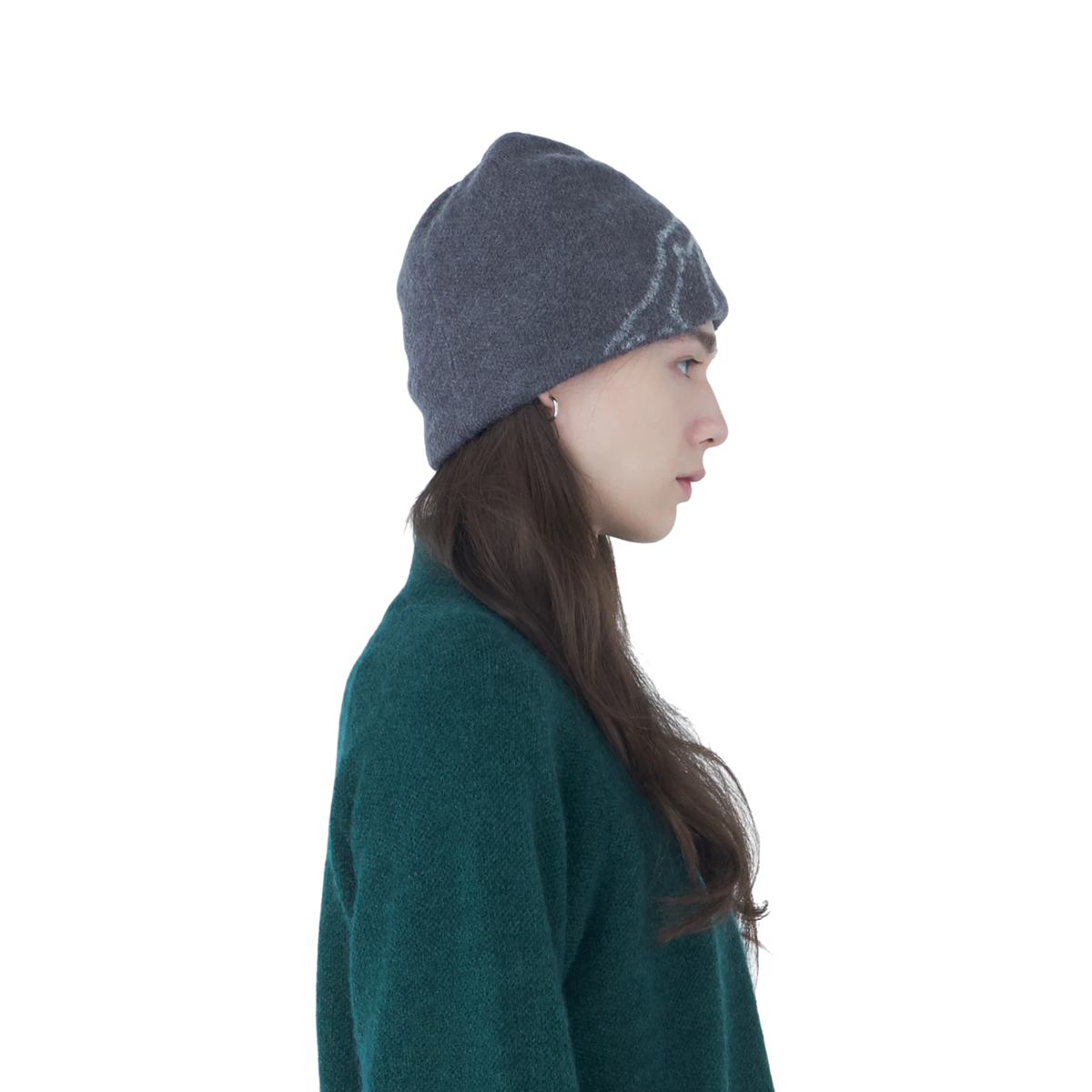 Hiking Patrol Exploration Mohair Mixed Beanie Brown
