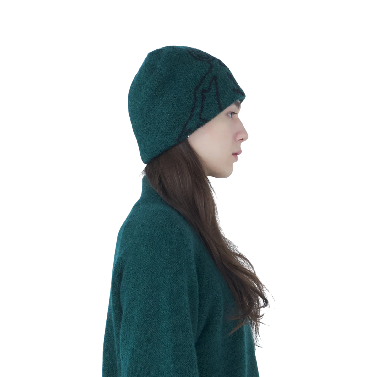 Hiking Patrol Exploration Mohair Mixed Beanie Green
