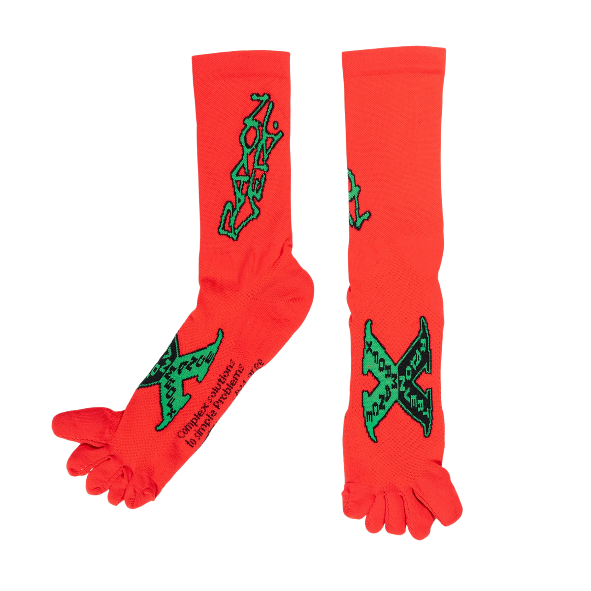 Rayon Vert Rot Socks