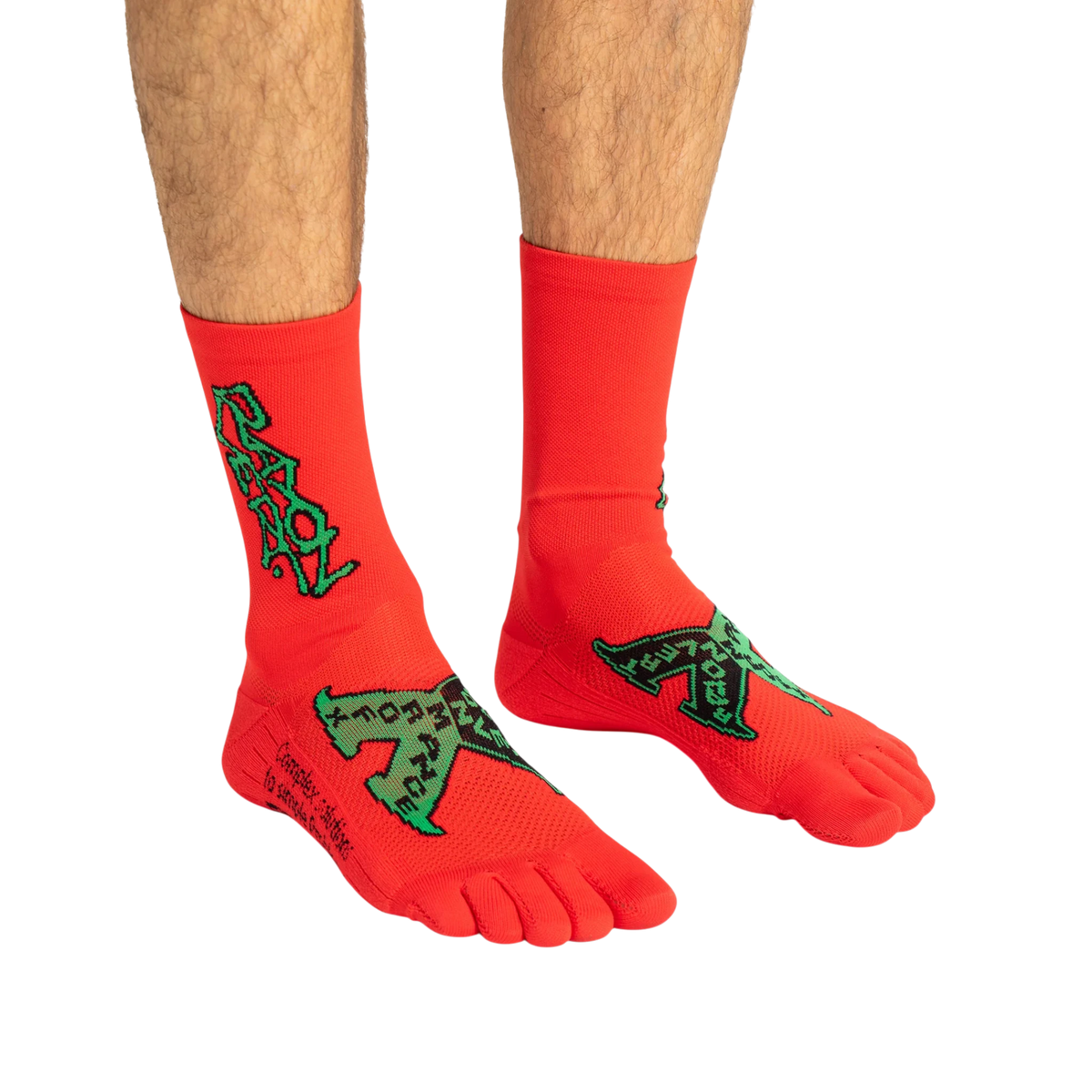 Rayon Vert Rot Socks