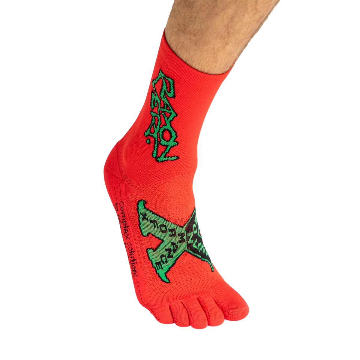 Rayon Vert Rot Socks