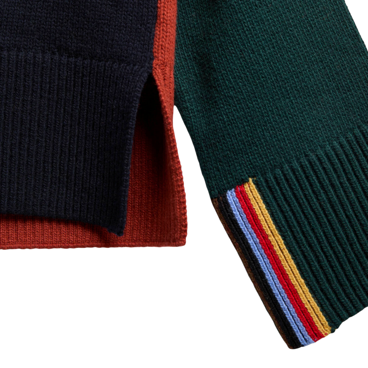 W Barbour Tyneside Paul Smith Loves Barbour Wool Blend Crew Neck Sweater