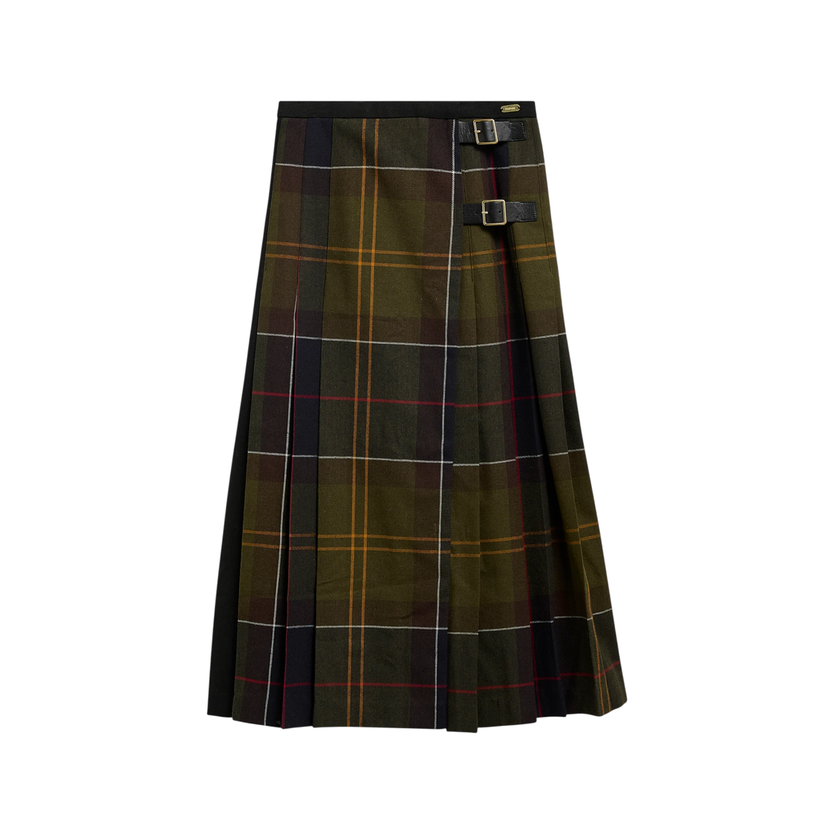W Barbour Merena Midi Skirt with Tartan Motif