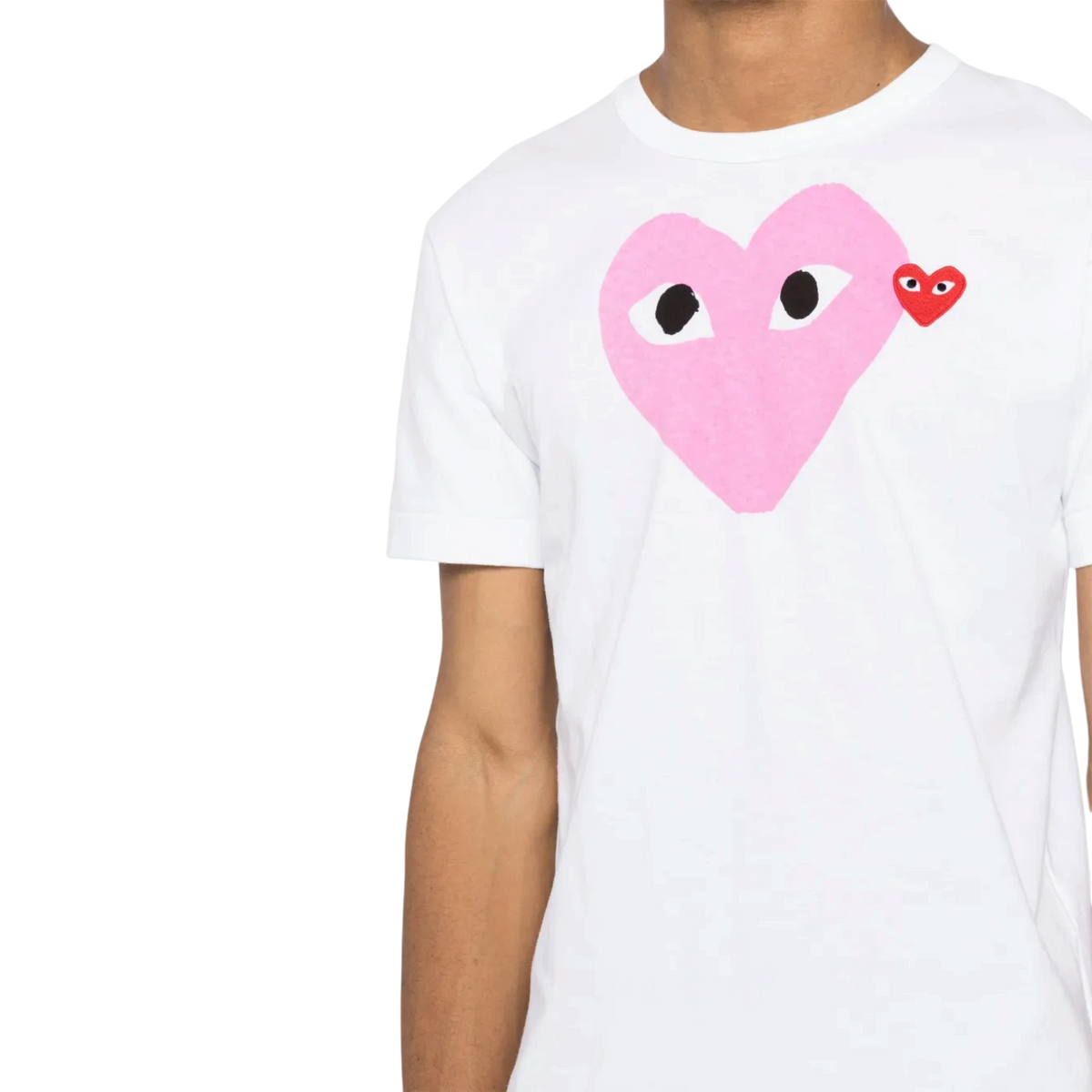 T-shirt Comme des Garçons PLAY con cuore rosso