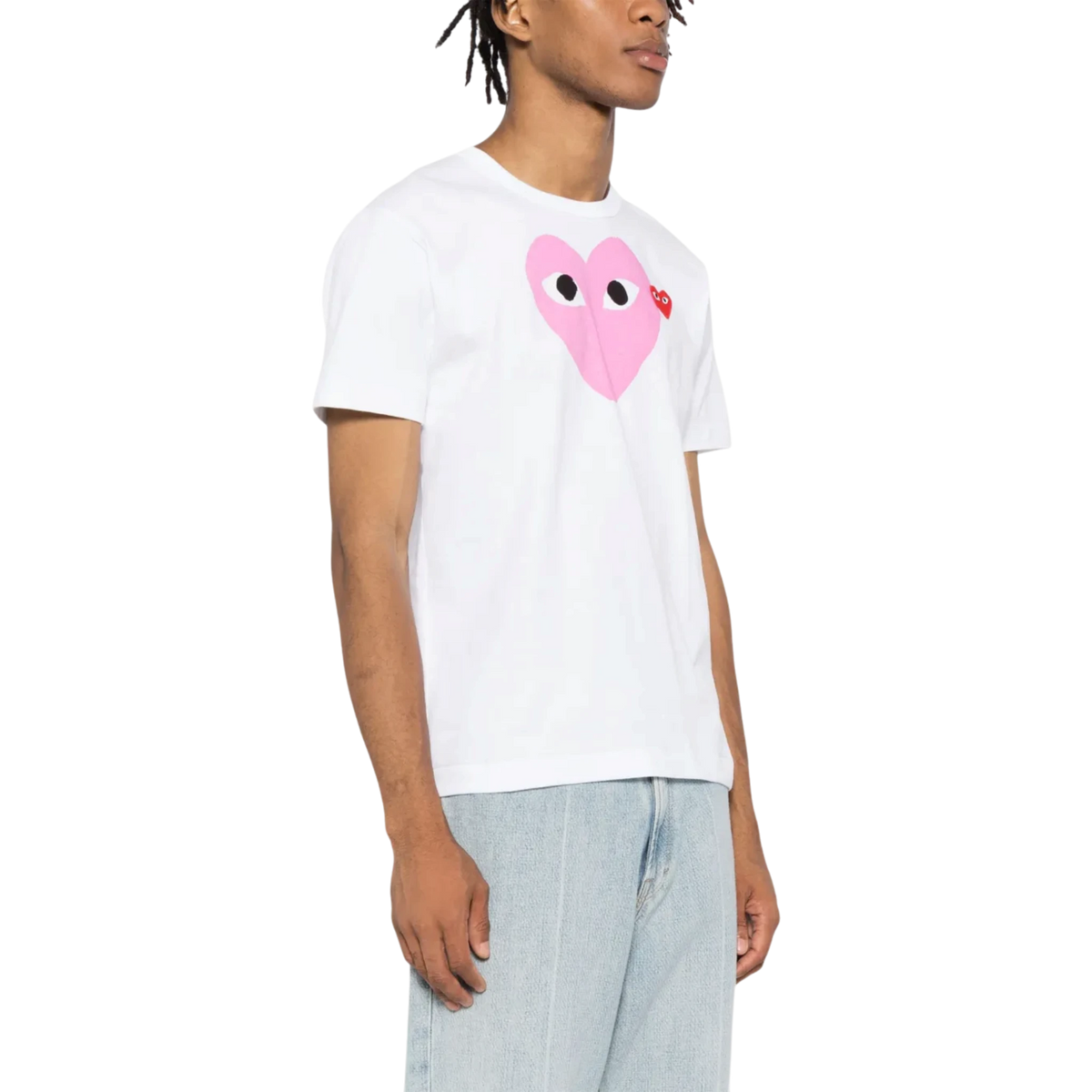 T-shirt Comme des Garçons PLAY con cuore rosso