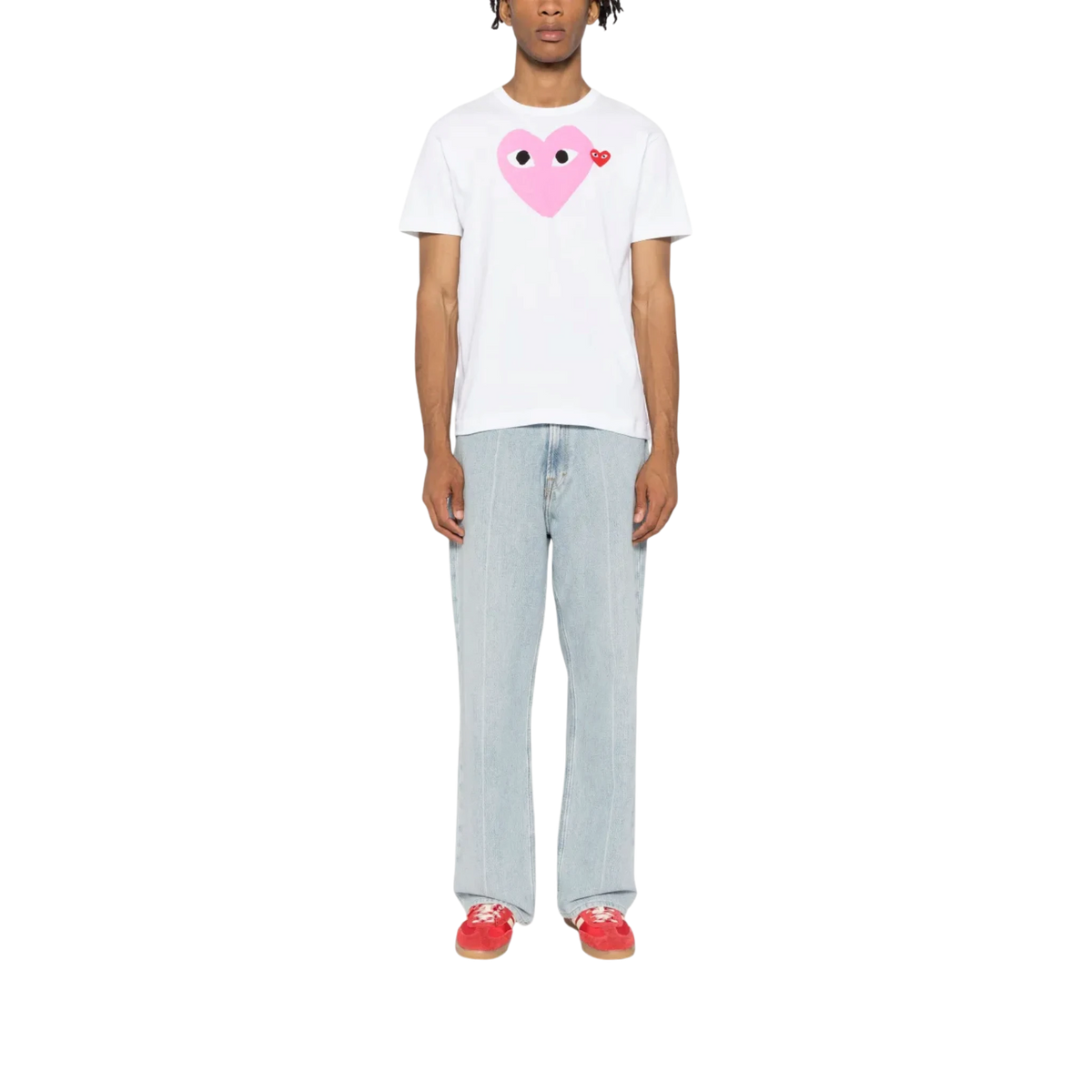 T-shirt Comme des Garçons PLAY con cuore rosso