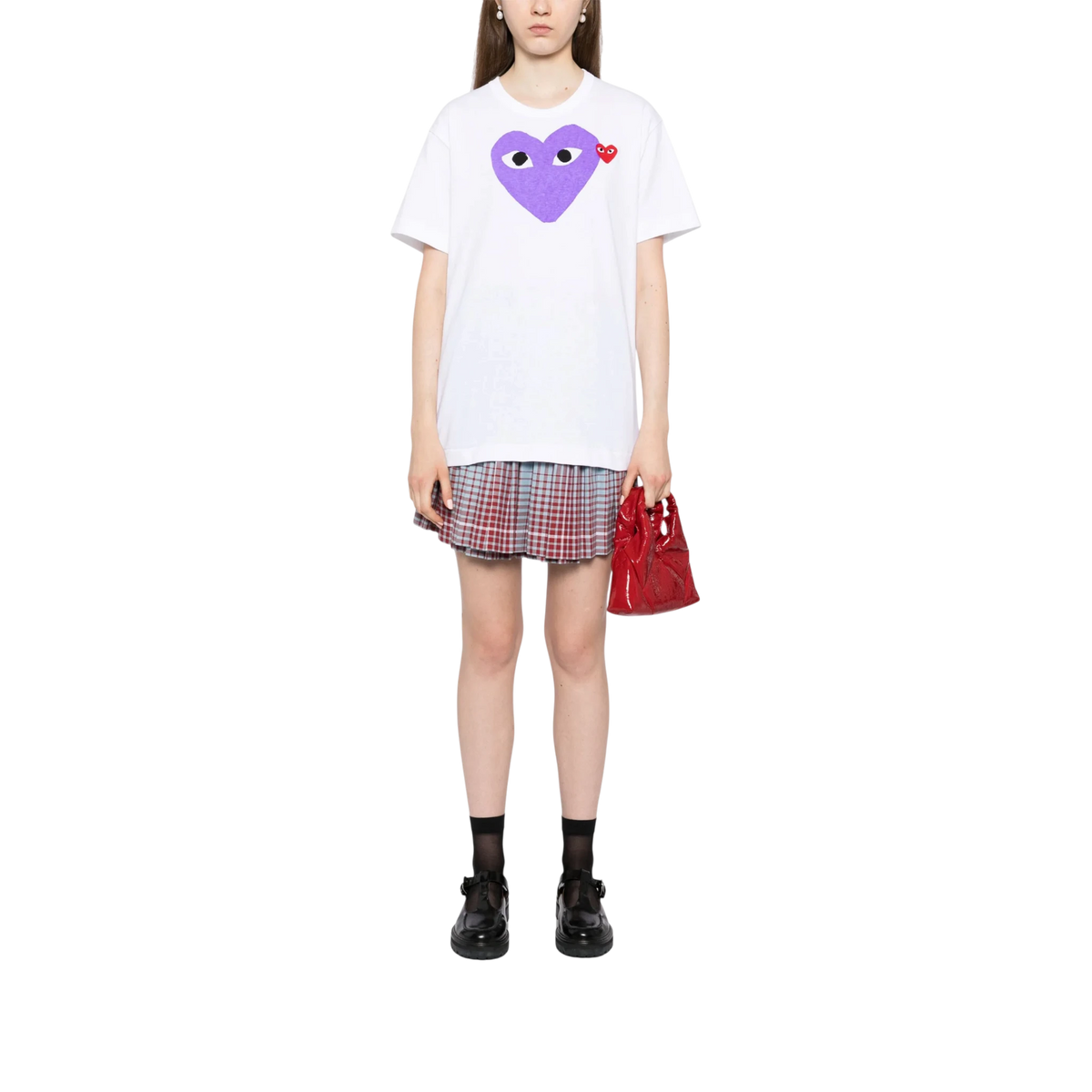 T-shirt Comme des Garçons PLAY con cuore rosso