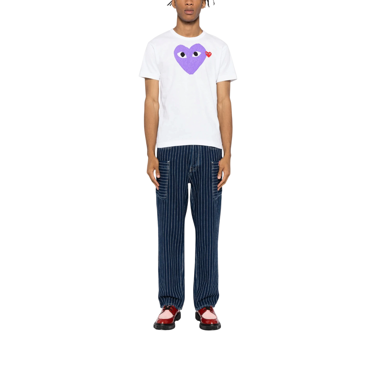 T-shirt Comme des Garçons PLAY con cuore rosso