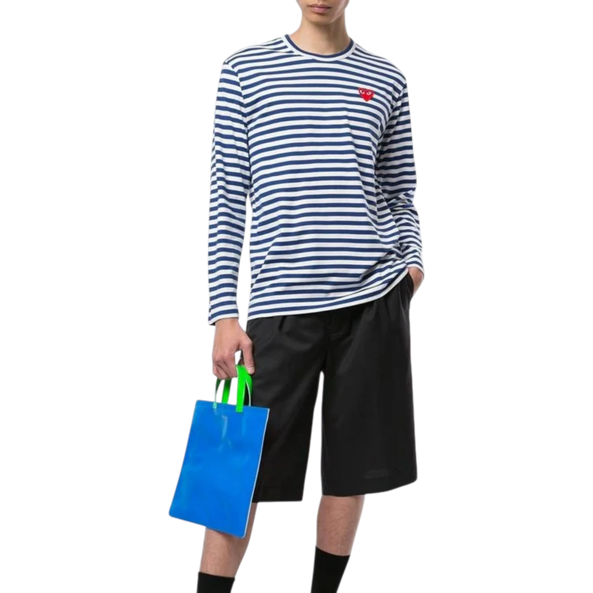 T-shirt Comme des Garçons PLAY con cuore rosso