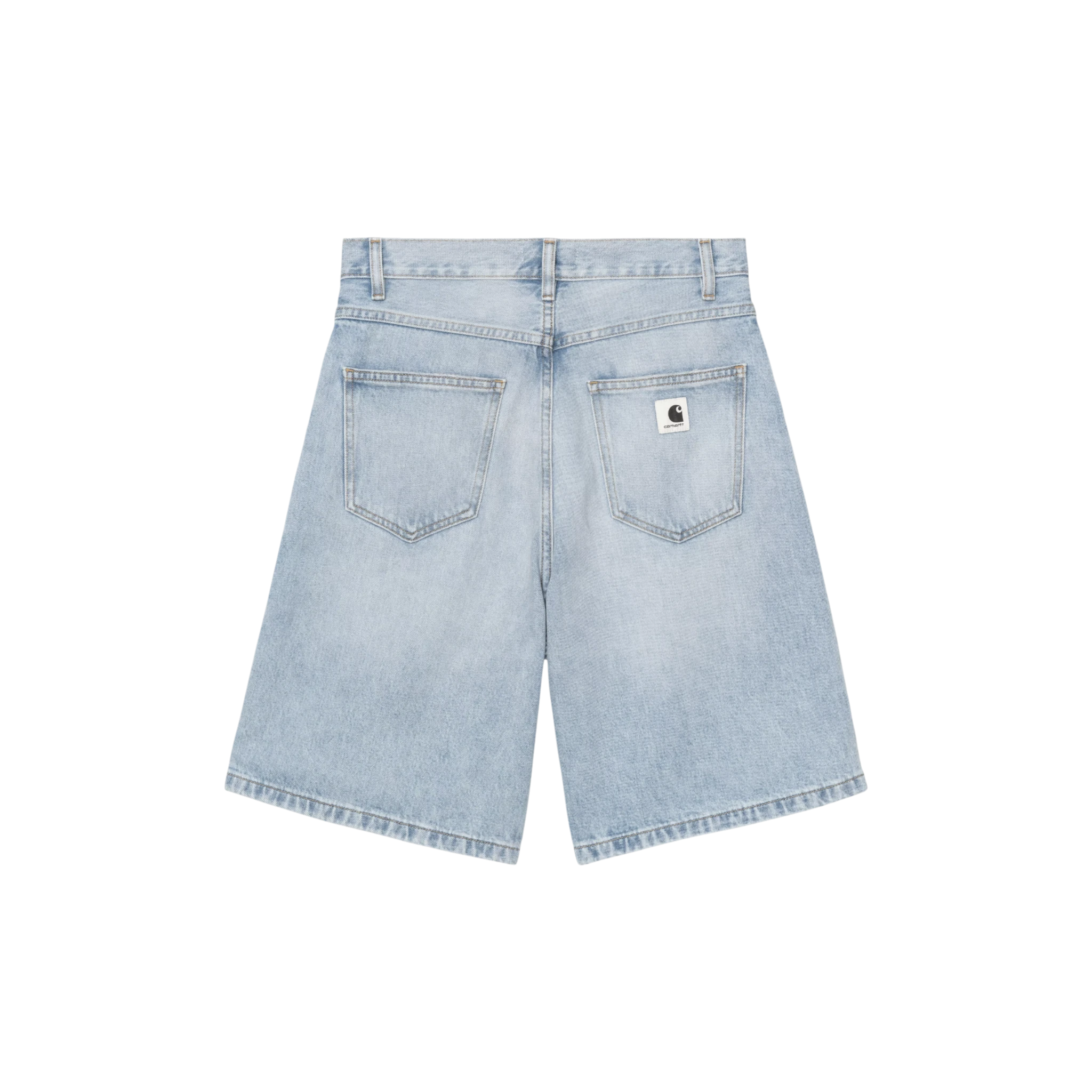 Carhartt WIP Women's Brandon Short Blue Stone Washed