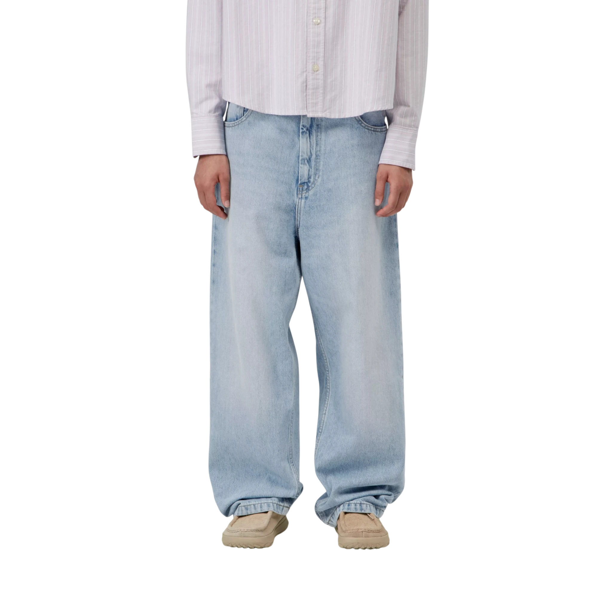 Carhartt WIP Women's Brandon Pant Smith Blue Heavy Worn Bleached