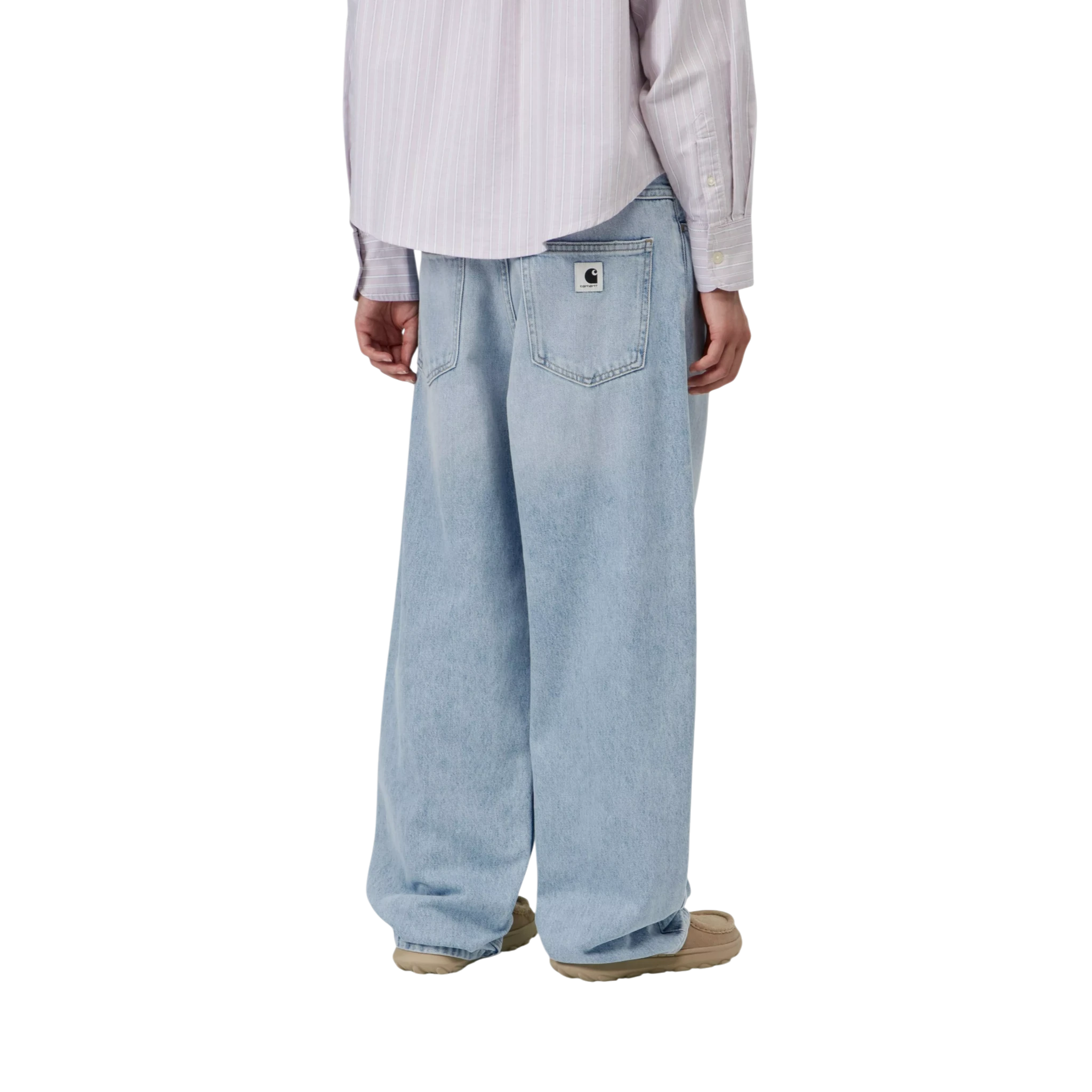 Carhartt WIP Women's Brandon Pant Smith Blue Heavy Worn Bleached