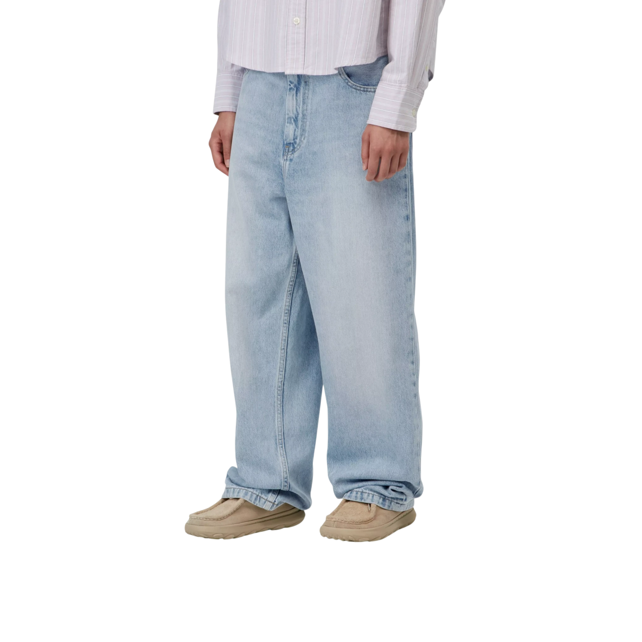 Carhartt WIP Women's Brandon Pant Smith Blue Heavy Worn Bleached