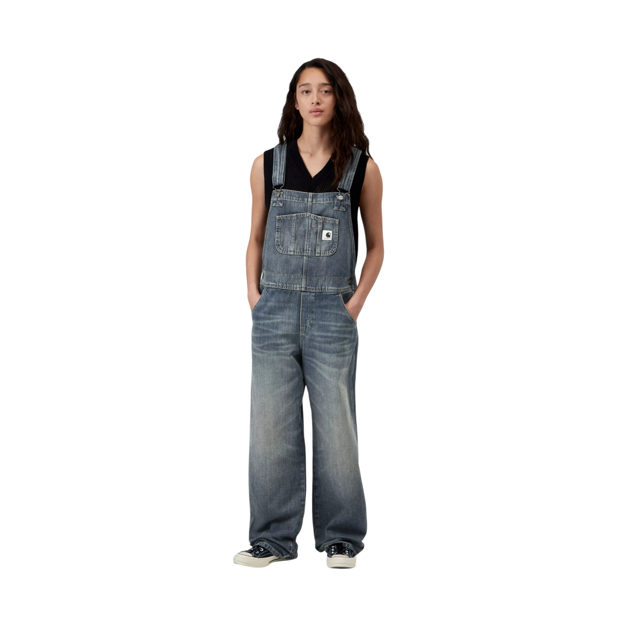 Carhartt WIP Women's Bib Overall Straight Camano Blue