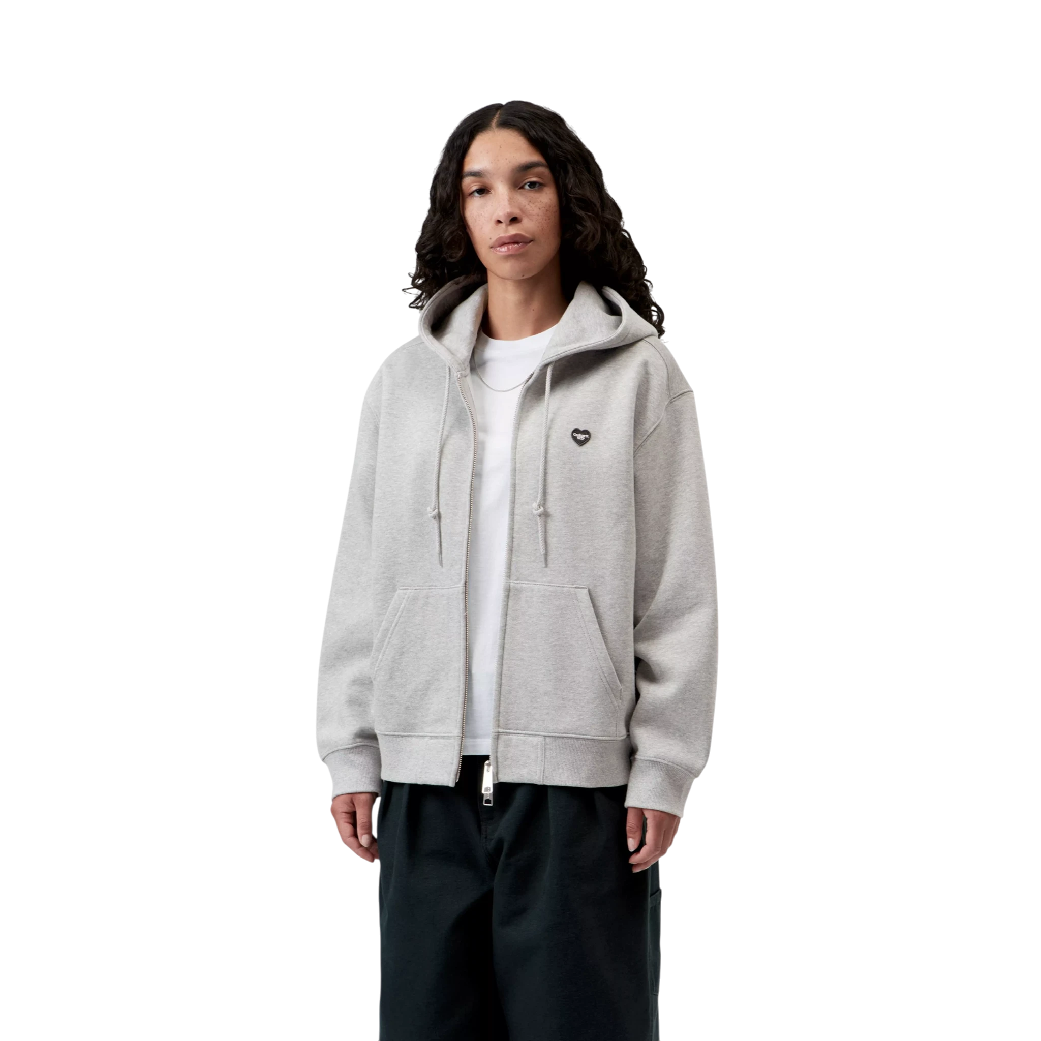 Carhartt WIP Women’s HD Small Heart Patch Jkt Grey Heather