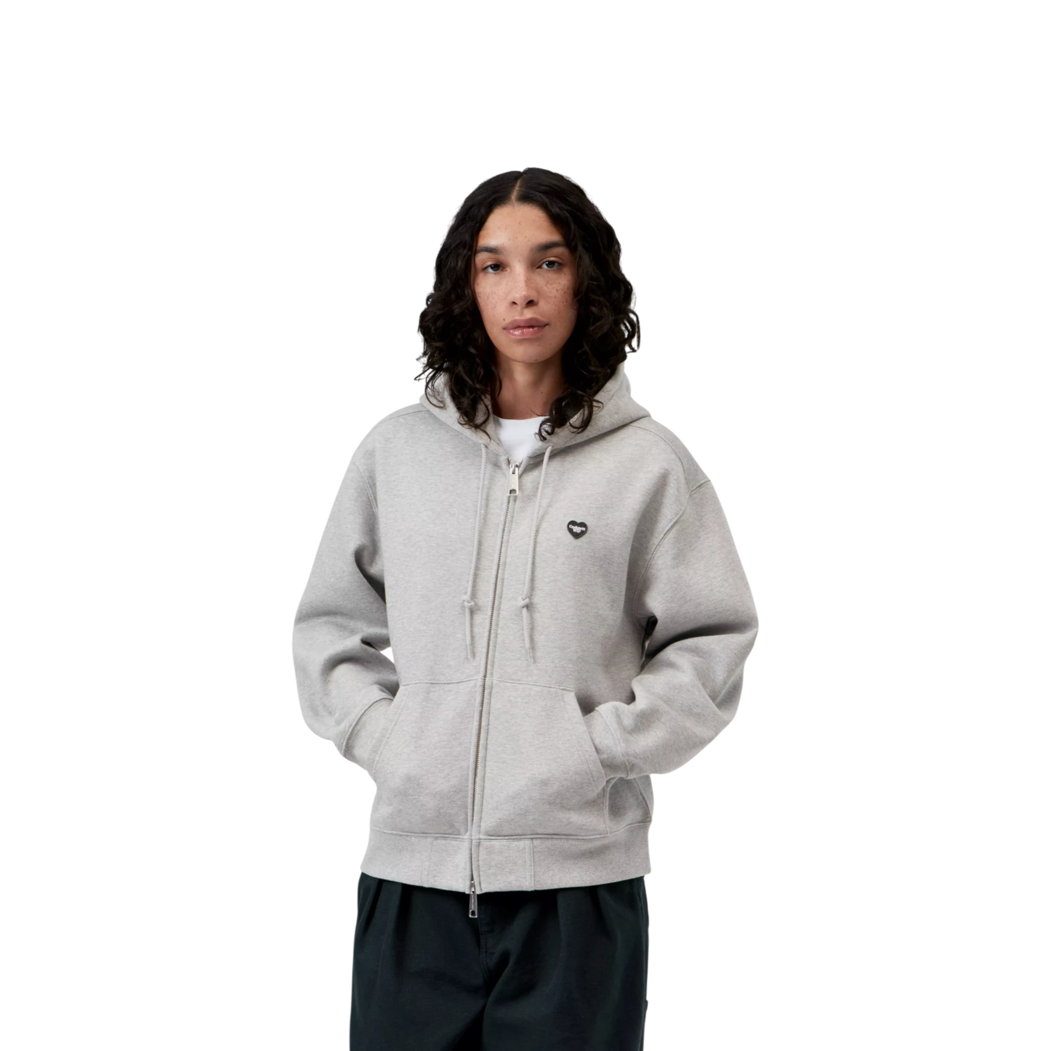 Carhartt WIP Women’s HD Small Heart Patch Jkt Grey Heather