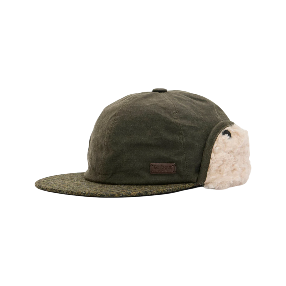 Barbour x Norbit Aviator Style Waxed Cap