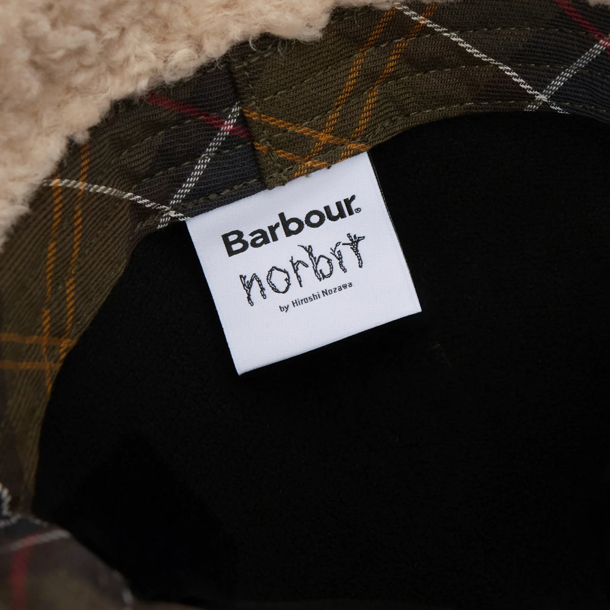 Barbour x Norbit Aviator Style Waxed Cap