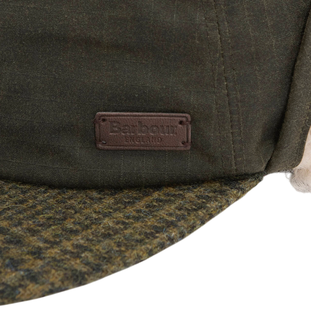 Barbour x Norbit Aviator Style Waxed Cap