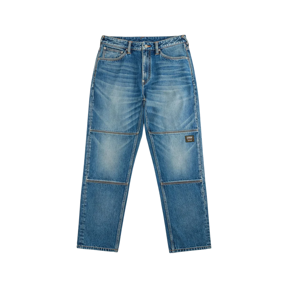 Evisu Flaming Daicock Print Regular Fit Jeans