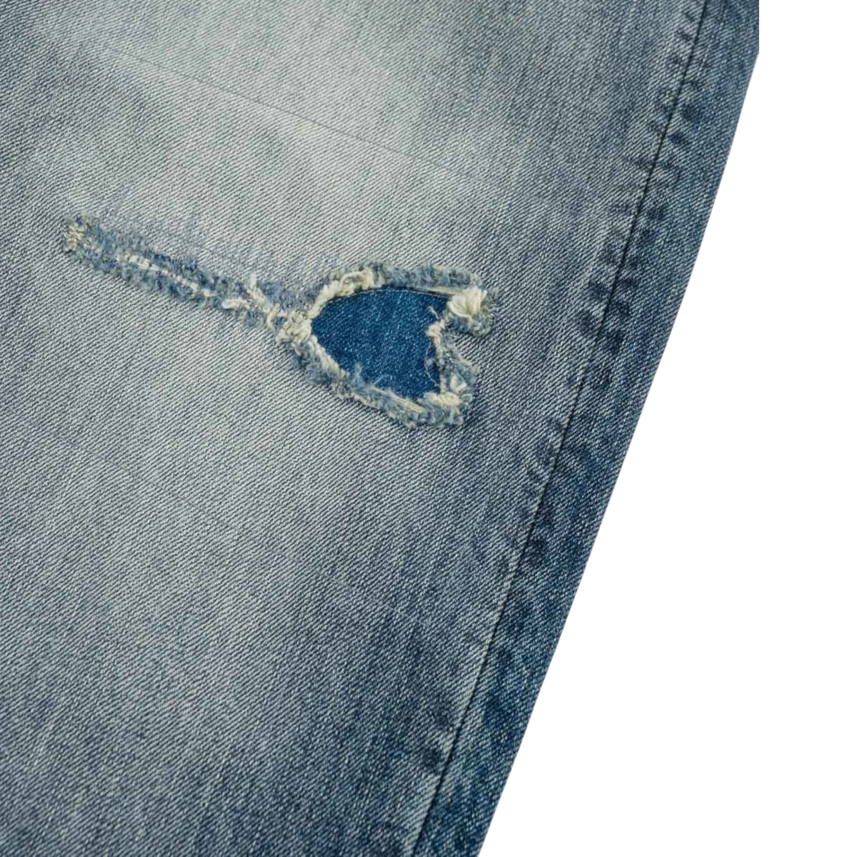 Evisu Pink Daicock Ripped Jeans
