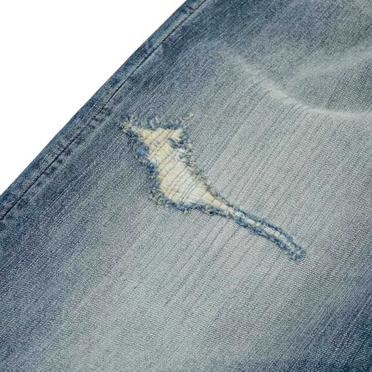 Evisu Pink Daicock Ripped Jeans