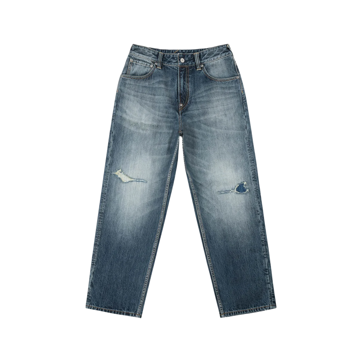 Evisu Pink Daicock Ripped Jeans