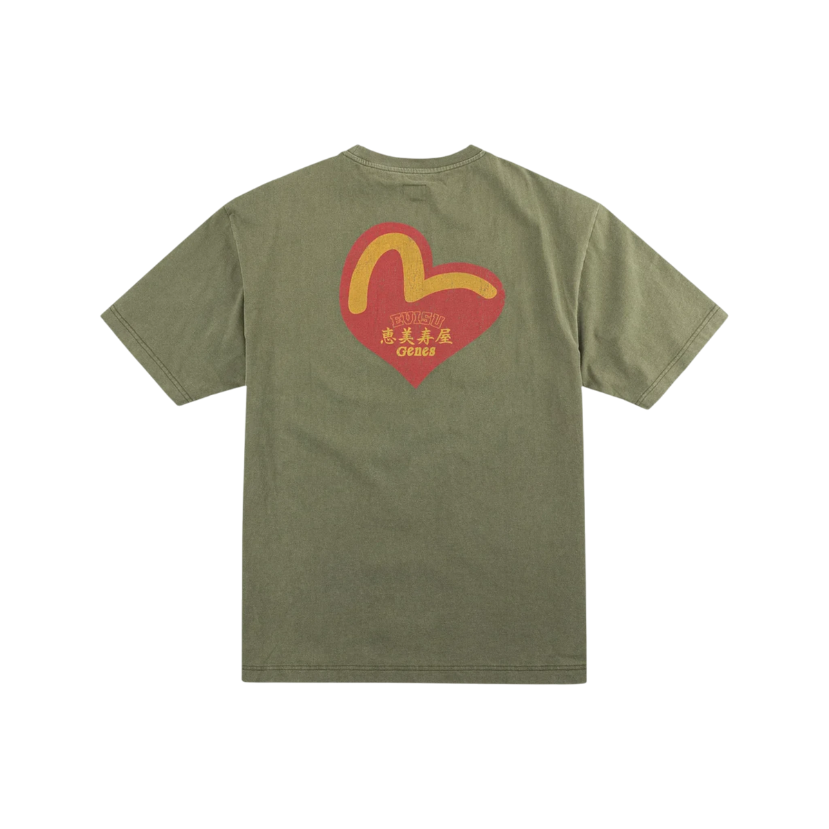 Evisu Seagull In Heart Print T-Shirt