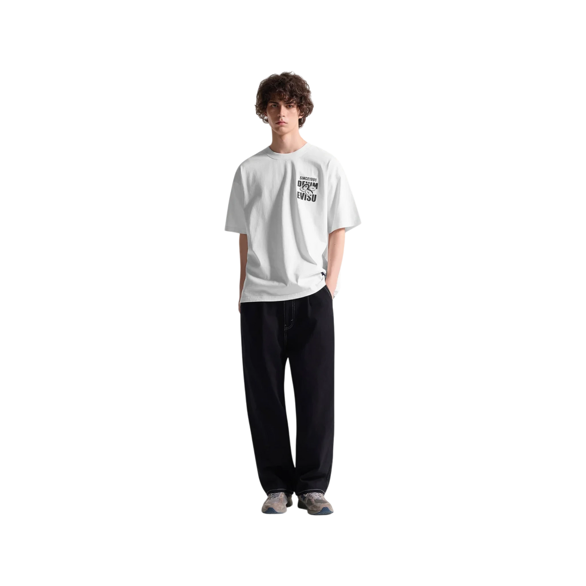 Evisu Multi-Badge Fortune Daicock Print T-Shirt