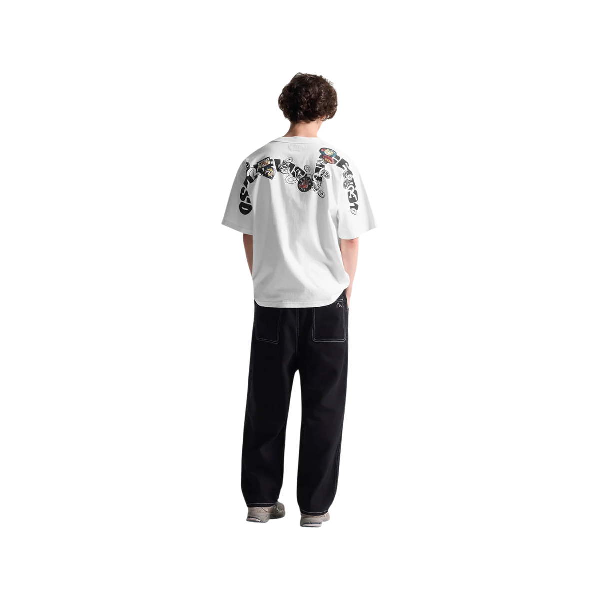 Evisu Multi-Badge Fortune Daicock Print T-Shirt